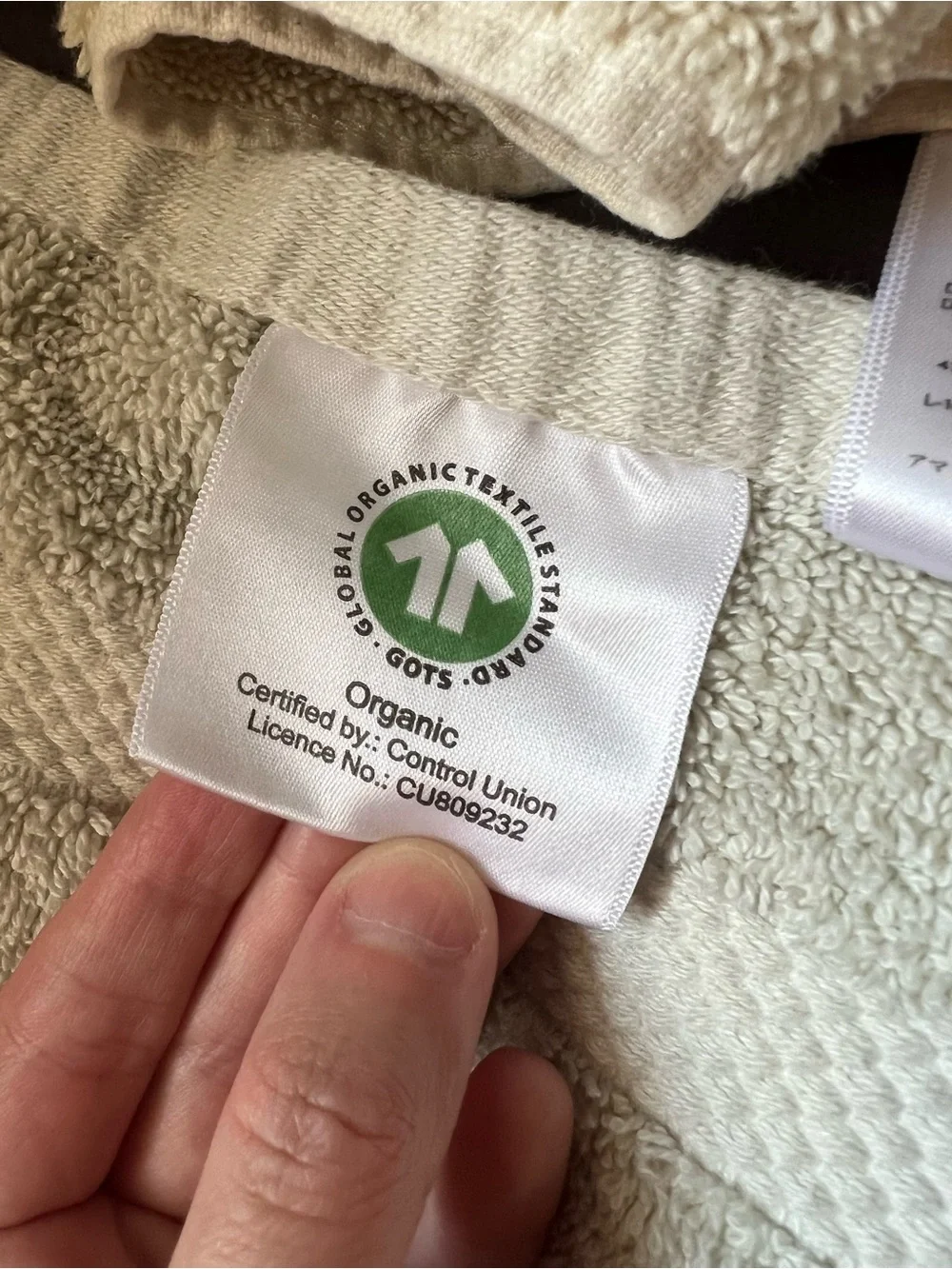 Organic cotton hand towels and wash cloths